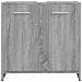 Armadietto Bagno Grigio Sonoma 60x33x60 Cm In Legno Multistrato - Foto miniatura 7