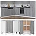 Armadietto Cucina “Lyon” Grigio Sonoma 75,5x75,5x81,5 cm - Foto miniatura 2