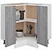 Armadietto Cucina “Lyon” Grigio Sonoma 75,5x75,5x81,5 cm - Foto miniatura 4