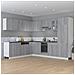 Armadietto Cucina “Lyon” Grigio Sonoma 75,5x75,5x81,5 cm - Foto miniatura 7