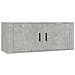Mobili Porta Tv A Parete 3 Pz Grigio Cemento 100x34,5x40 Cm - Foto miniatura 4