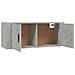 Mobili Porta Tv A Parete 3 Pz Grigio Cemento 100x34,5x40 Cm - Foto miniatura 5