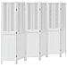 Divisorio Ambienti 6pannelli Bianco Legno Massello Di Paulownia - Foto miniatura 2