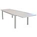 Tavolo Estensibile 200/300 Cm Da Giardino Con Struttura In Alluminio E Piano Effetto Doghe Orizzontali Frisco - Foto miniatura 1