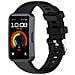 Cinturino In Silicone Liquido Morbido Per Huawei Band 9 E Band 8 Black - Foto miniatura 1