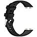 Cinturino In Silicone Liquido Morbido Per Huawei Band 9 E Band 8 Black - Foto miniatura 4
