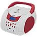 NVR-483UB BLANCO-ROJO impianto stereo portatile Digitale 3 W FM Rosso, Bianco Riproduzione MP3 - Foto miniatura 1