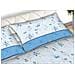 Completo Lenzuola Matrimoniale 100% Cotone Made Italy Disegno Jenny Cn Matrimoniale Azzurro - Foto miniatura 3