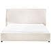Letto Ad Acqua Velluto Lavaur 160 X 200 Cm Bianco Sporco - Foto miniatura 3