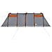 Tenda Familiare Tunnel 10 Persone Grigia Arancione Impermeabile - Foto miniatura 8
