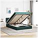 Struttura Letto Pouf con Materasso 140x200 cm in Velluto - Foto miniatura 2