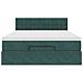 Struttura Letto Pouf con Materasso 140x200 cm in Velluto - Foto miniatura 8