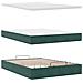 Struttura Letto Pouf con Materasso 140x200 cm in Velluto - Foto miniatura 9