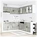 Set Mobili da Cucina 11 pz Kalmar Grigio Cemento in Truciolato - Foto miniatura 3