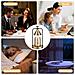 Lampada Profumata Elettrica Con Timer Scaldacandele Oro - Foto miniatura 4