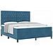 Letto a molle con materasso Blu scuro 180 x 200 cm Velluto - Foto miniatura 3