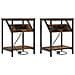 Mobiletti da Notte 2 pcs Rovere fumo 38 x 30 x 48 cm - Foto miniatura 1