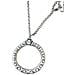 Collana Lunga A Cerchio Con Perle In Argento Sterling 999, 7 Micron. Lunghezza 100 Cm - Foto miniatura 2