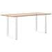 Gambe per tavolo da pranzo a forma di U 2 pz bianche 70x(72-73) cm in acciaio - Foto miniatura 8