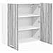 Armadio pensile con porta Riga Grigio Sonoma 80 x 31 x 80 cm - Foto miniatura 5