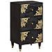 Credenza Nero 40 x 33 x 75 cm Legno di mango massello - Foto miniatura 1