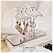 Porta Orecchini Appeso Personalizzato - Elegante Organizzatore Di Gioielli In Pmma Silver - Foto miniatura 2