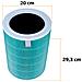 Filtro Di Ricambio Per Xiaomi Mi Air Purifier 2 3h 2s Pro - Hepa E12, Carbone Attivo, Rfid | Compatibile Con Mi Air Purifier 2-3c - Foto miniatura 2