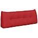 Cuscino per Schiena Rosso 120 x 24 x 50 cm Tessuto - Foto miniatura 1