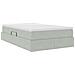 Letto con contenitore e materasso Grigio chiaro 120 x 190 cm - Foto miniatura 5