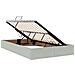 Letto con contenitore e materasso Grigio chiaro 120 x 190 cm - Foto miniatura 6