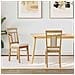 Sedia da pranzo 2 pcs Naturale e chiaro Legno di gomma solido - Foto miniatura 2