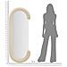 Specchio Con Cornice Ecci-beige-mdf-60x7x160 Cm - Foto miniatura 6