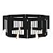 Cancello per cani con supporti 8 pcs Rovere Nero 60 x 60 cm - Foto miniatura 1