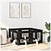 Cancello per cani con supporti 8 pcs Rovere Nero 60 x 60 cm - Foto miniatura 3