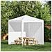 Parete per tenda da festa 2 pcs Bianco 200 x 195 cm - Foto miniatura 2