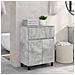 Mobiletto da bagno Grigio Cemento 60 x 35 x 80 cm - Foto miniatura 2