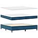 Letto a molle con materasso Blu 200 x 200 cm Velluto - Foto miniatura 5