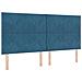 Letto a molle con materasso Blu 200 x 200 cm Velluto - Foto miniatura 6