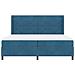 Letto a molle con materasso Blu 200 x 200 cm Velluto - Foto miniatura 7