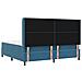 Letto a molle con materasso Blu 200 x 200 cm Velluto - Foto miniatura 9