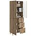 Set di armadi 2 pcs 66 x 34,5 x 90 cm Legno ingegnerizzato - Foto miniatura 2