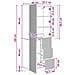Set di armadi 2 pcs 66 x 34,5 x 90 cm Legno ingegnerizzato - Foto miniatura 9