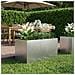 Vaso da giardino Argento 80 x 50 x 50 cm Acciaio Inox - Foto miniatura 2