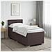 Letto box spring con materasso Marrone Scuro 90 x 190 cm - Foto miniatura 3