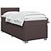 Letto box spring con materasso Marrone Scuro 90 x 190 cm - Foto miniatura 4