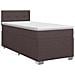 Letto box spring con materasso Marrone Scuro 90 x 190 cm - Foto miniatura 1