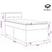 Letto box spring con materasso Marrone Scuro 90 x 190 cm - Foto miniatura 6