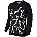 Felpa Donna Sportswear Crew M Nero Fantasia - Foto miniatura 1