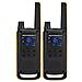 Twin Pack TLKR T82 Extreme PMR Dispositivo (Portata Fino a 10 km, IPX4 Protezione dalle intemperie, 500 MW, Vox), ABS, Nero, 2 unità - Foto miniatura 4