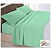Completo Lenzuola Letto Singolo 1 Piazza Tinta Unita Cotone Colore Verde - Foto miniatura 1